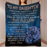 I Hope You Believe In Yourself As Much As I Believe In You - Family Blanket - Gift For Daughter From Dad - Lovscape